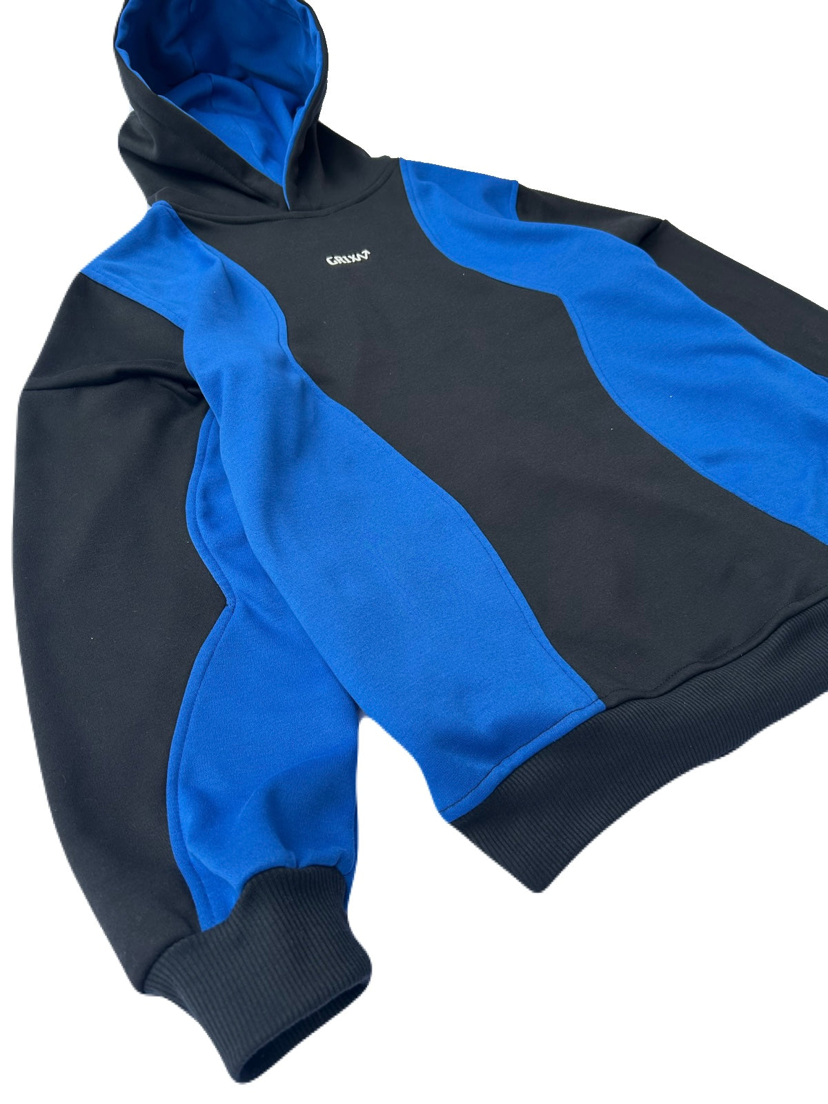 HOODIE AZUL Y NEGRO