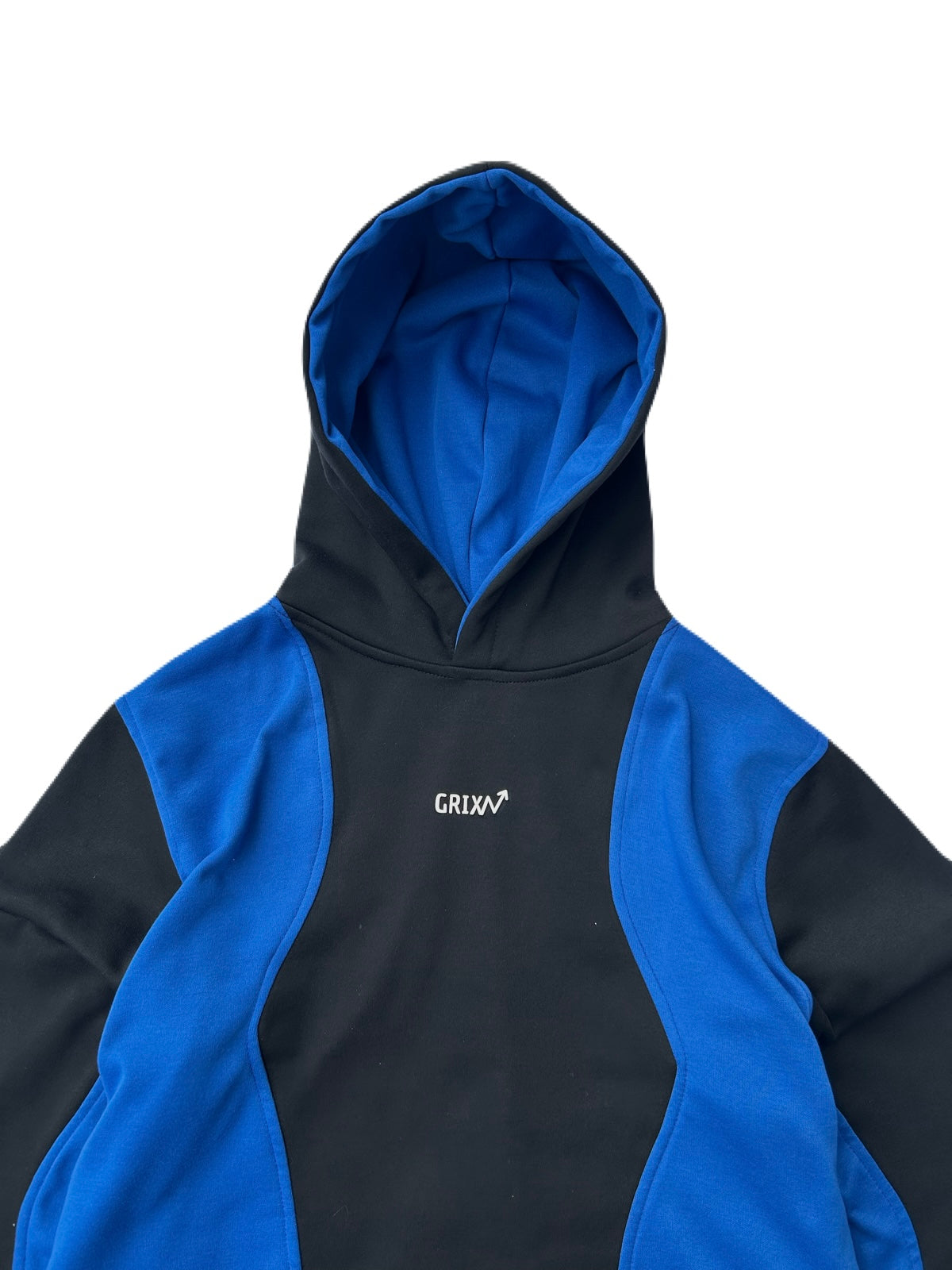 HOODIE AZUL Y NEGRO