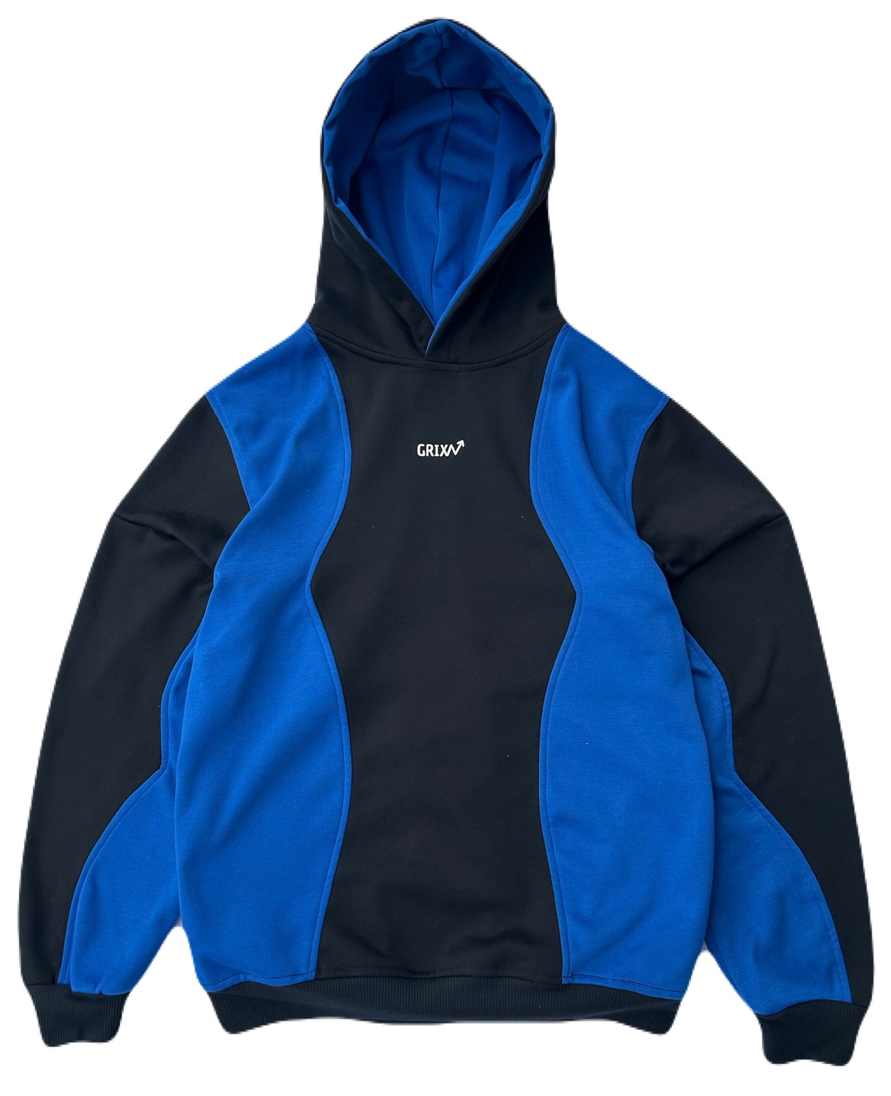 HOODIE AZUL Y NEGRO