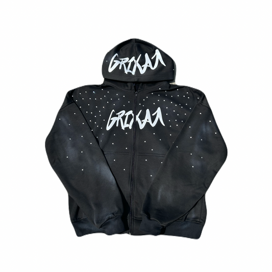 CHAQUETA NEGRA DIAMANTE